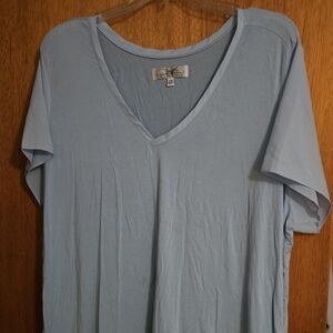 Blue V-Neck T-Shirt